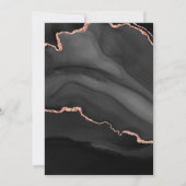 Black Agate met Roos Gold | VRIJGEZELLENFEEST Kaart (Achterkant)