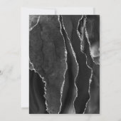 Black Agate Silver Glitter First Heilige Communie Kaart (Achterkant)