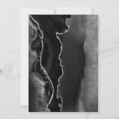 Black Agate Silver Glitter First Heilige Communie Kaart (Achterkant)