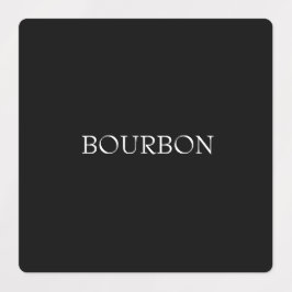 Black Alcohol Custom Labels