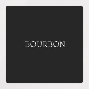 Black Alcohol Custom Labels