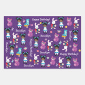 Black Alice's avonturen in Wonderland Wrapping Pa Inpakpapier Vel (Voorkant 3)
