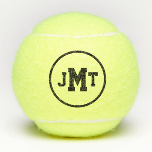 Black All-American Monogram Tennis Balls Tennisballen