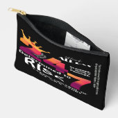 Black All Day 24/7 Slogan Grafisch-Dames Etui (Open)
