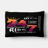 Black All Day 24/7 Slogan Grafisch-Dames Etui (Voorkant)