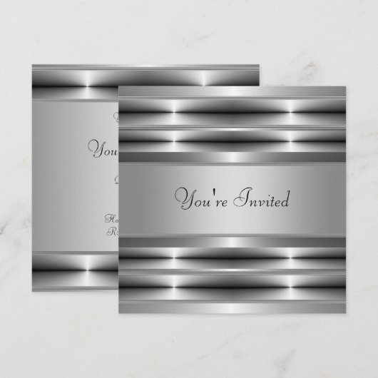 Black All Occasion Party Kaart (Voorkant / Achterkant)