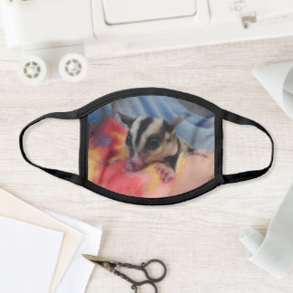Black All-over-katoen en Poly Blend-masker Mondkapje