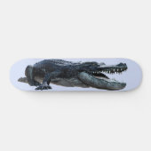 Black Alligator Crocodile Persoonlijk Skateboard (Horizontaal)