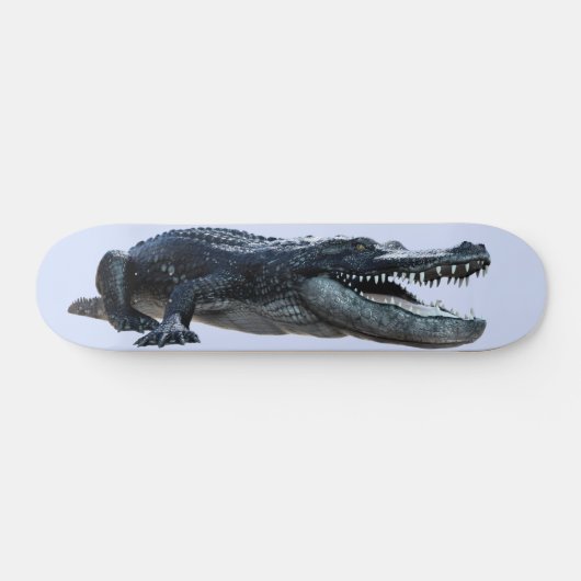 Black Alligator Crocodile Persoonlijk Skateboard (Horizontaal)