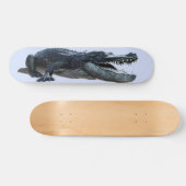 Black Alligator Crocodile Persoonlijk Skateboard (Horizontaal)