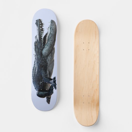 Black Alligator Crocodile Persoonlijk Skateboard (Voorkant)