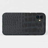 Black Alligator Skin iPhone 5 Hoesje (Achterkant (horizontaal))