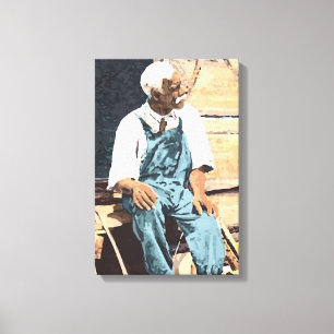 Black America "Old Joe" Canvas Afdruk