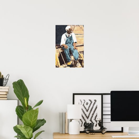 Black America "Old Joe" Poster (Thuiskantoor)