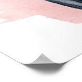 Black American Bulldog Waterverf Painting Poster (Hoek)