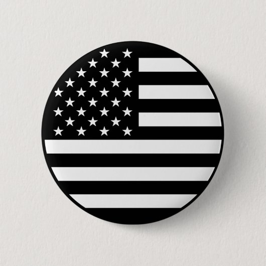 Black American Flag Button (Voorkant)