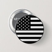 Black American Flag Button (Voorkant /achterkant)
