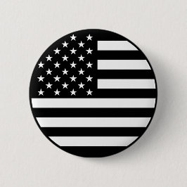 Black American Flag Button