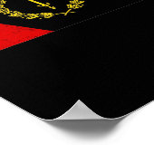 Black American Heritage Flag 1967 Afrikaans-Amerik Poster (Hoek)