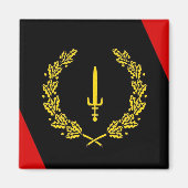 Black American Heritage Flag Magnet (Voorkant)