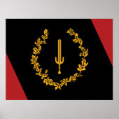 Black American Heritage Flag  Poster (Voorkant)