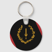 Black American Heritage Flag  Sleutelhanger (Achterkant)