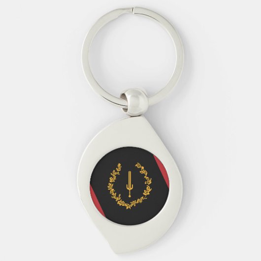 Black American Heritage Flag  Sleutelhanger (Voorkant)