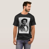 Black American History Frederick Douglass Black Hi T-shirt (Voorkant volledig)