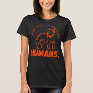 Black American Pit Bull Terrier Hondenliefhebber P T-shirt
