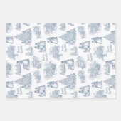 Black American Toile De Jouy - Afrocentric Art Inpakpapier Vel (Voorkant 3)