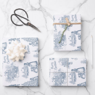 Black American Toile De Jouy - Afrocentric Art Inpakpapier Vel