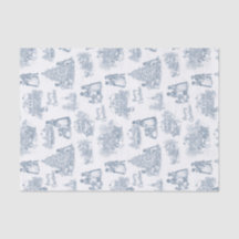 Black American Toile Tissue Paper, Afrocentric 