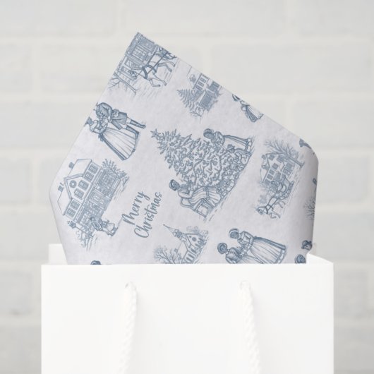 Black American Toile Tissue Paper, Afrocentric  Tissuepapier (Cadeauzakje)