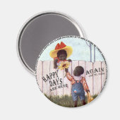 Black Americana Obama Happy Days is weer hier Magneet (Voorkant / Achterkant)