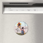 Black Americana Obama Happy Days is weer hier Magneet (Insitu (Vaatwasser))