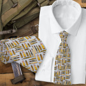 Black Ammo Bullets Cartridges Pattern Stropdas