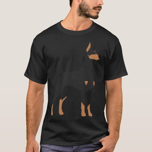 Black Amp Tan Doberman Pinscher 165 T-shirt (Voorkant)