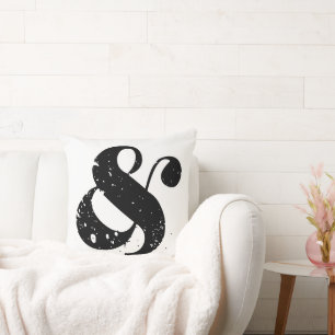 Black Ampersand Kussen