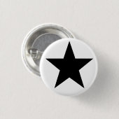 Black Anarchy Star (klassisch) Ronde Button 3,2 Cm (Voorkant /achterkant)
