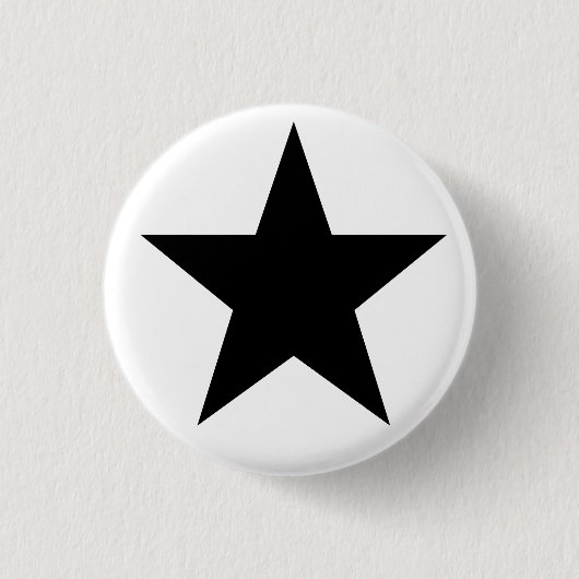 Black Anarchy Star (klassisch) Ronde Button 3,2 Cm (Voorkant)