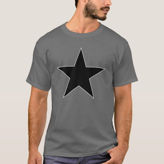 Black Anarchy Star (klassisch) T-shirt (Voorkant)
