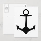 Black Anchor Briefkaart (Voorkant / Achterkant)