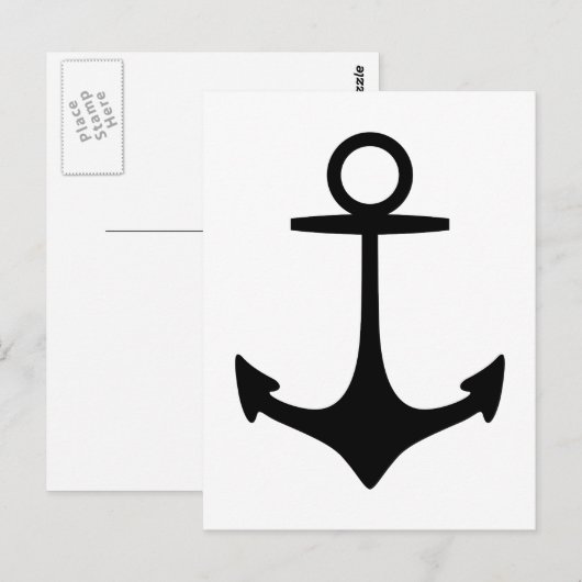 Black Anchor Briefkaart (Voorkant / Achterkant)