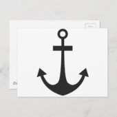 Black Anchor Briefkaart (Voorkant / Achterkant)
