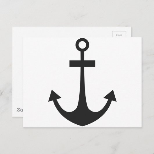Black Anchor Briefkaart (Voorkant / Achterkant)