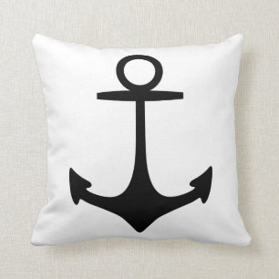 Black Anchor Kussen