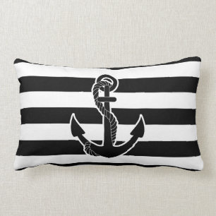 Black Anchor Kussen