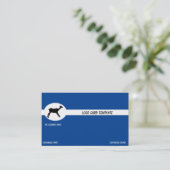 Black Ancient Deer Logo Visitekaartje (Staand voorkant)