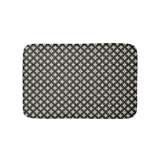 Black and Beige Bath Mat (Voorkant)