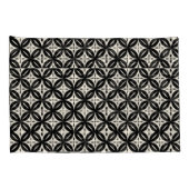 Black and Beige Pillowcase Kussensloop (Achterkant-Rechts)